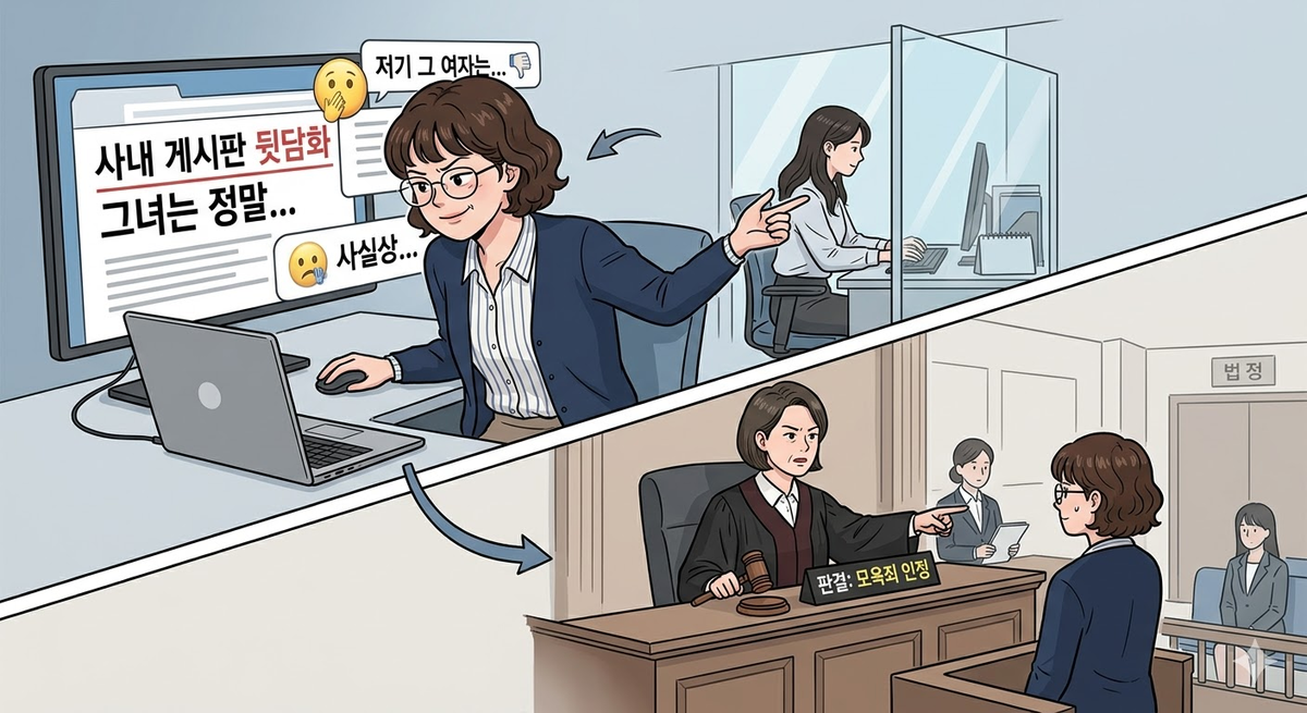 “그 여자 과장, 악질” 이름없는 동료 험담글 40대女 모욕죄 처벌 왜