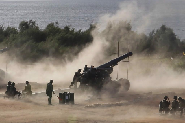 중국의 침공에 대비하는 대만군의 훈련 모습. [대만 중국시보 캡처]