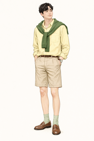 [김수연의 스타일업] ‘봄필(feel)’ 살리는 삼단콤보… ‘셔츠-스웨터-삭스’