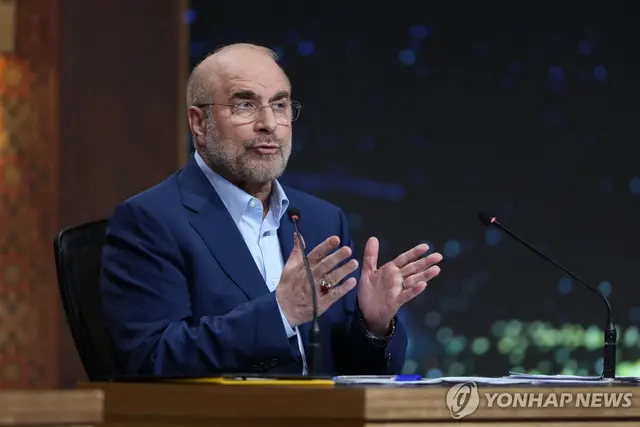 모하마드 바게르 갈리바프 이란 의회 의장.[EPA 연합뉴스 자료사진]