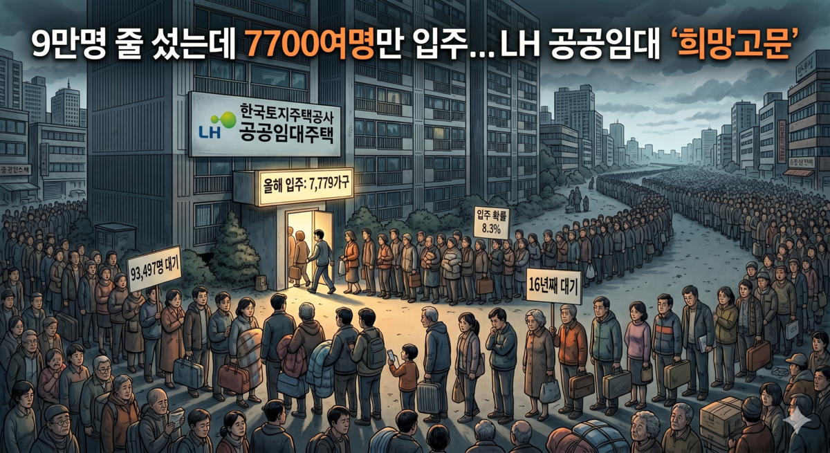“대기자 92%는 올해 입주 불가”…9만명 애태우는 LH 공공임대 ‘희망고문’