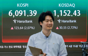 [포토] 미국-이란 재협상 기대감…코스피 종가 6000선 회복