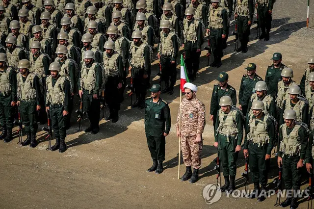 이란 이슬람혁명수비대(IRGC) 모습.[로이터 연합뉴스 사진]