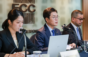 [포토] 서울외신기자클럽 기자간담회 참석한 정원오 후보