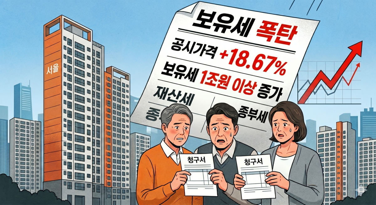 “집값 오르더니”…올해 주택 보유세 1조1600억 더 걷는다