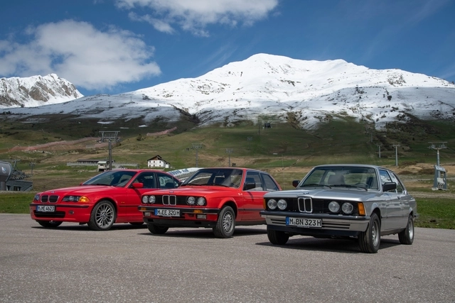 BMW 3시리즈 역대 모델들. BMW코리아 제공
