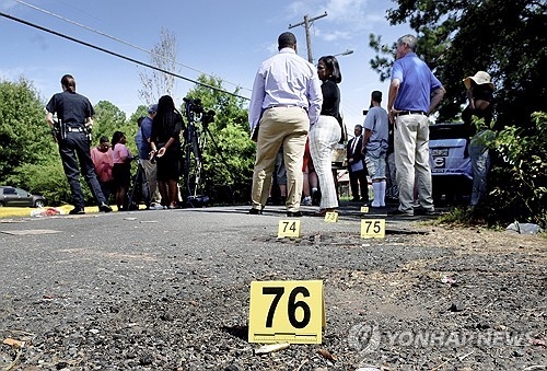 미 총격사건 현장(기사와 관계없음). AP 연합뉴스 자료사진.