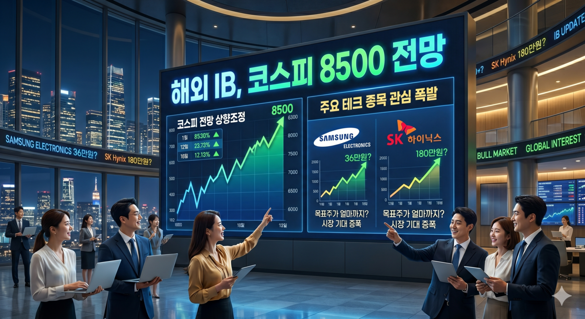 “코스피 8500 뚫는다”…삼전 36만·SK하닉 200만 현실로?