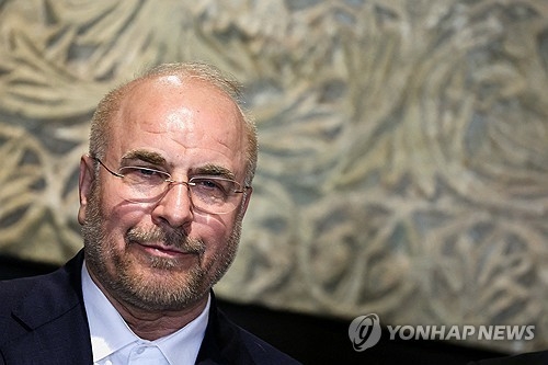 이란 협상대표단을 이끌고 있는 갈리바프 이란 국회의장. 로이터 연합뉴스