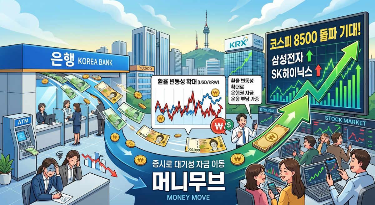 "예금 버리고 주식으로"… 삼전닉스 랠리에 19兆 증발한 은행