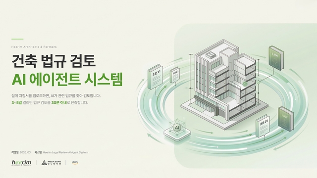 생성형 AI 기반 건축 법규 검토 시스템 소개 이미지. [희림종합건축사사무소 제공]