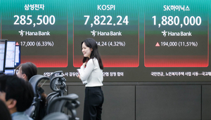 [포토] 사상 첫 7800선 돌파한 코스피
