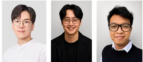이찬우(왼쪽부터) 국민대 화학과 교수, 드위 삭티 알디안토 프라타마 박사과정, 안디 할얀토 박사과정