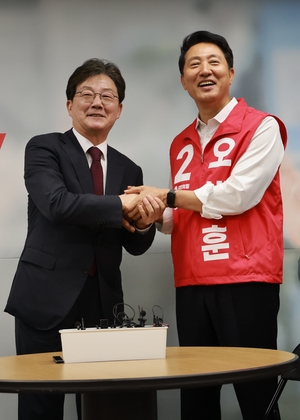 [포토] 오세훈 후보 만난 유승민 전 의원