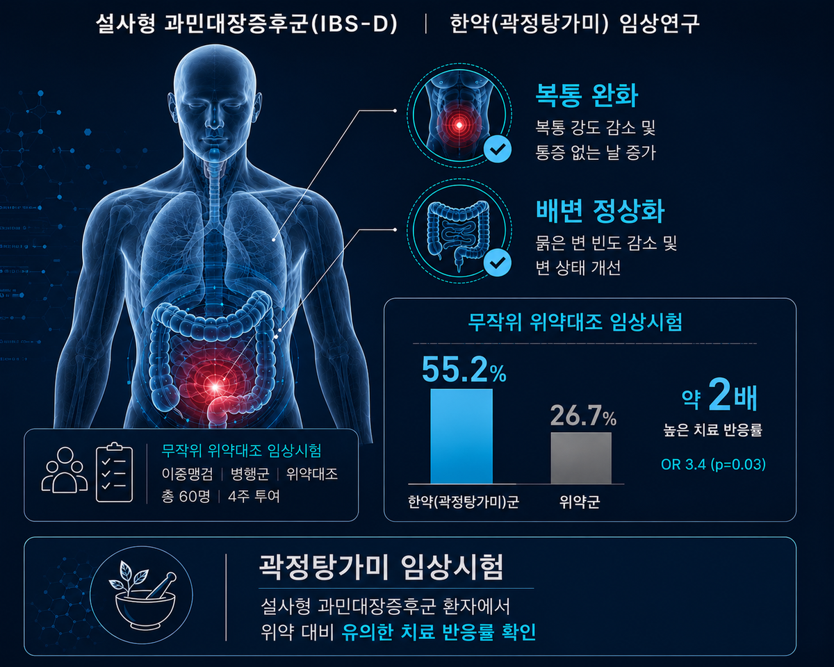 한약처방, 복통·설사 반복 '과민대장증후군' 개선 효과 - 뉴스 썸네일 이미지