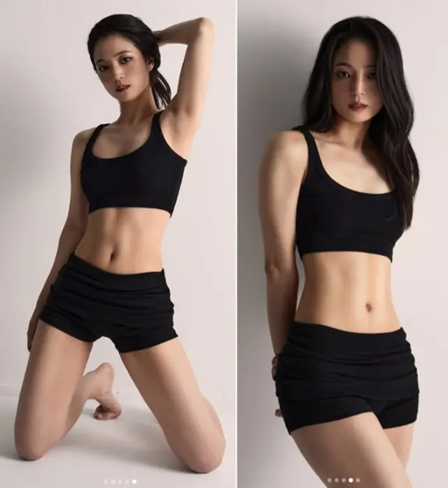 류호정 전 국회의원 보디 프로필 사진. 류호정 인스타그램