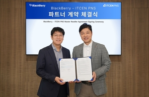 아이티센피엔에스, 블랙베리와 국내 위기대응 시장 공략