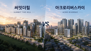 아크로리버스카이 vs 써밋더힐…청약자들의 선택은?