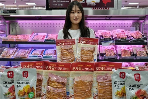 롯데마트 무가당 치킨훈제 슬라이스. [롯데마트 제공]