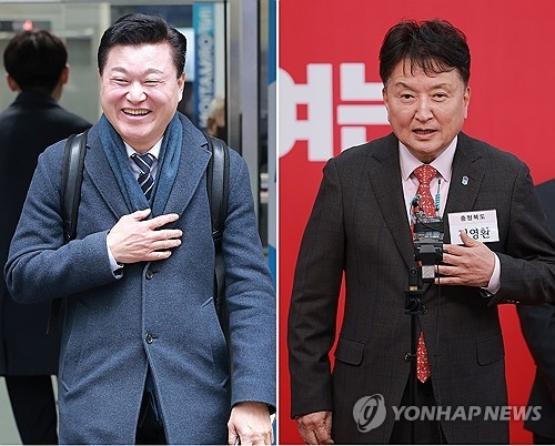 민주 신용한-국힘 김영환  [연합뉴스 자료사진]