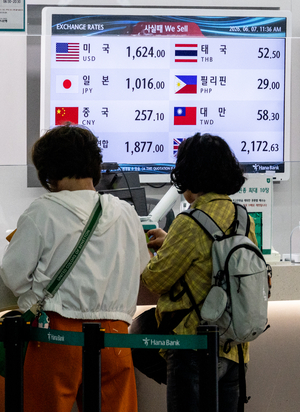 [포토] 공항 환율은 1600원 돌파