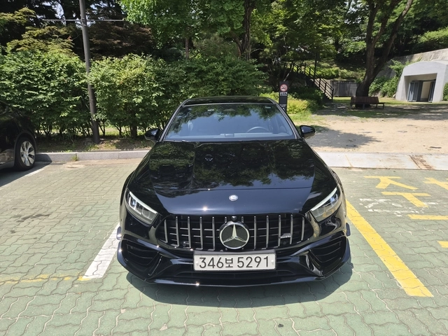 메르세데스-AMG A 45 S 4MATIC+ 전면부. 임주희 기자
