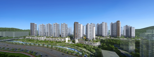 더샵 검단레이크파크 전체 투시도