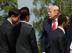 [속보] 이 대통령, G7 정상회의 환영행사 참석…30초간 트럼프와 대화도