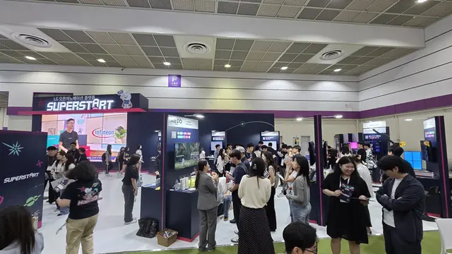 서울 삼성동 코엑스에서 지난 19일 막을 내린 ‘넥스트라이즈 2026’  LG사이언스파크 부스에 관람객들이 붐비고 있다. 장우진 기자
