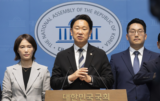 곽상언 더불어민주당 의원이 25일 국회에서 기자회견을 하고 있다. [곽상언 의원실 제공]