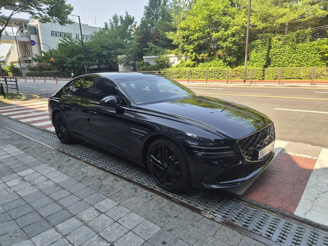 G80 블랙 정측면부. 임주희 기자