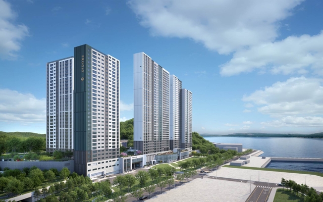 거제 푸르지오마린피스 투시도 이미지.