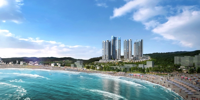 롯데리조트 울산 메인 투시도 이미지