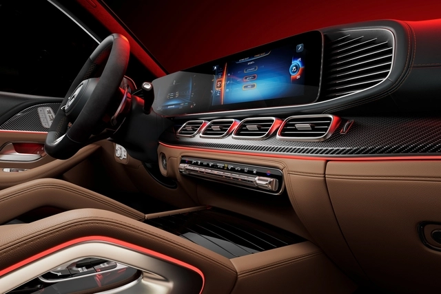 메르세데스-AMG GLS 63 4MATIC+ 1열 모습. 메르세데스-벤츠 제공
