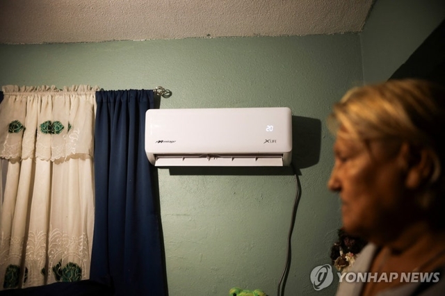 미국 가정에 설치된 에어컨. 로이터=연합뉴스.