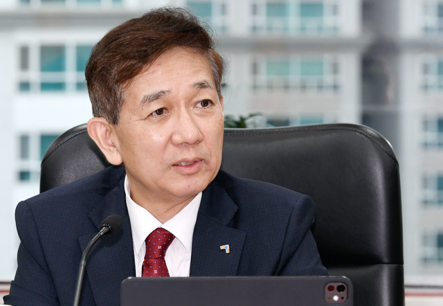 황성엽 금융투자협회장이 14일 여의도 금융투자협회에서 열린 증권사 CEO 간담회에서 발언을 하고 있다. [금융투자협회 제공]