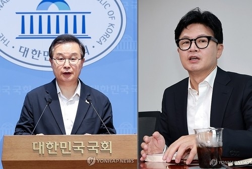 더불어민주당 이건태 의원(왼쪽)과 무소속 한동훈 의원. [연합뉴스]