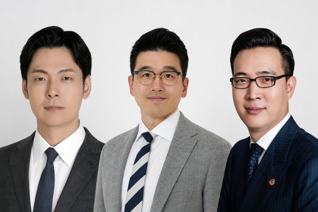 신유열 롯데지주 미래성장실장(왼쪽부터), 이선호 CJ 미래기획그룹장, 김동선 한화호텔앤드리조트 부사장. [각 사 제공]
