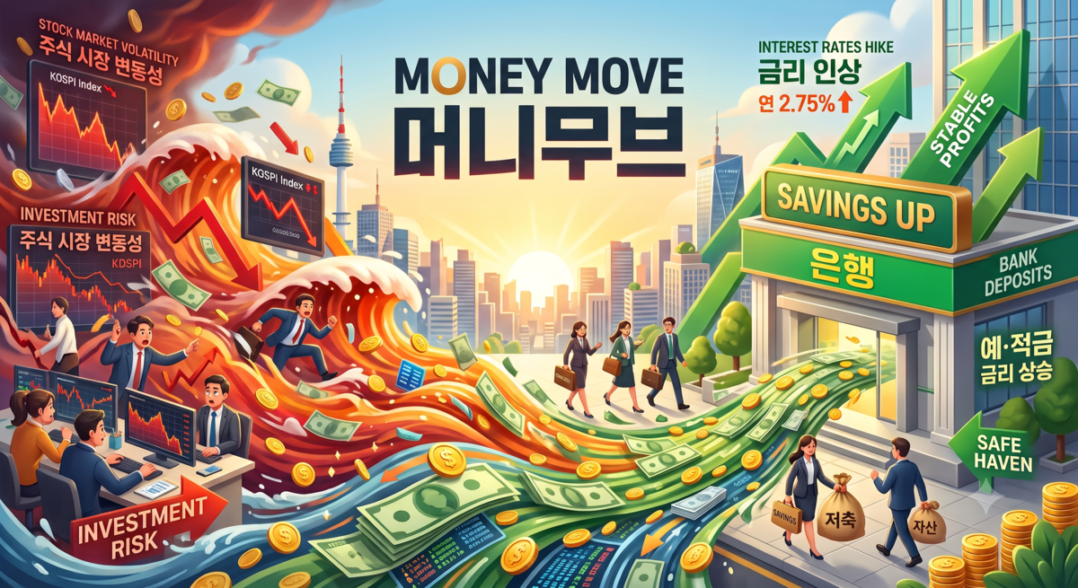 예금금리 3%대 재진입…증시 떠난 자금 ‘은행 U턴’ 할까
