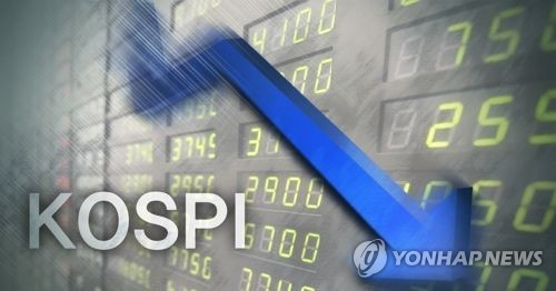 코스피 하락 (PG) [연합뉴스]