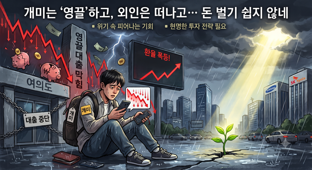 “주식 잃고 대출도 막혔다”…600조 날린 개미들, 삼전닉스에 다시 희망을?[주형연의 에구MONEY]