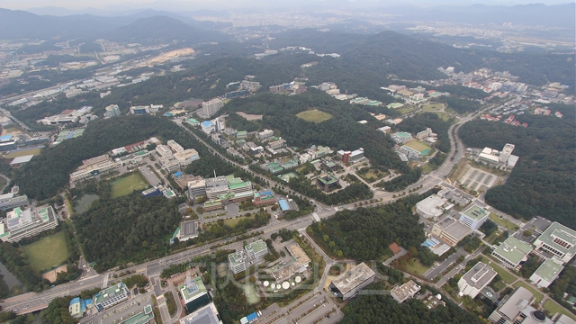 출연연이 입주해 있는 대덕특구 전경.