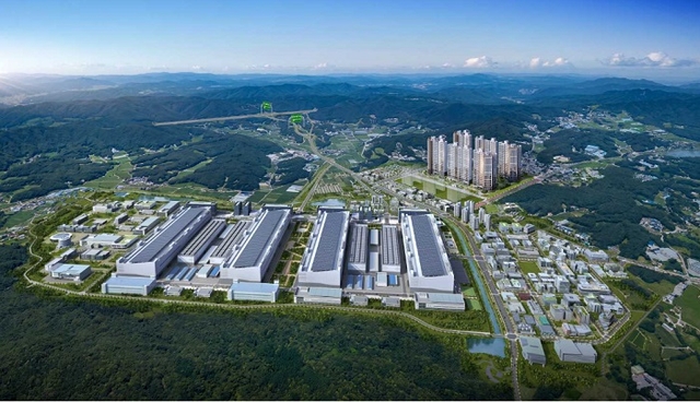 ‘용인반도체클러스터 동일하이빌 파크밸리’ 항공 조감도 이미지. (㈜동일토건 제공)