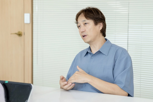 이기범 에스넷시스템 오감지능연구소장이 12일 서울 선릉로 본사에서 디지털타임스와 인터뷰를 하고 있다. 에스넷시스템 제공
