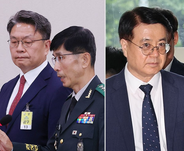 왼쪽부터 이시원 전 대통령실 공직기강비서관, 임기훈 전 대통령실 국가안보실 국방비서관, 최주원 전 경북경찰청장. [연합뉴스 사진 갈무리]
