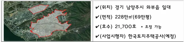 남양주 덕소농장 공공주택지구 후보지. [국토교통부 제공]