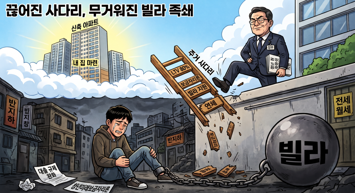 [기획] 주거 사다리 놓으랬더니 ‘빌라 족쇄’… 엇나간 청년 핀셋