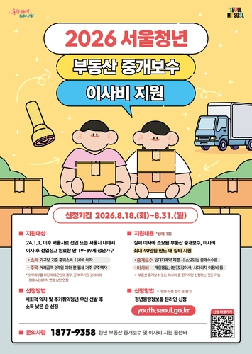 청년 부동산 중개보수 및 이사비 지원 [서울시 제공]
