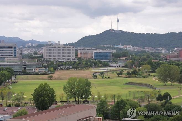 서울 용산 어린이정원 일대 모습. 연합뉴스