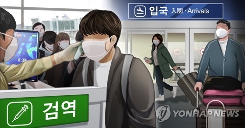 출임국 검역. 연합뉴스